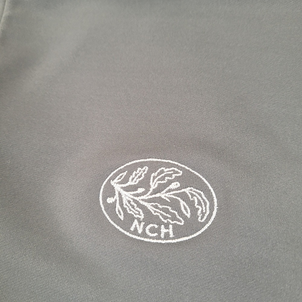 Peter Millar Mens XL Gray Quarter Zip Pullover NCH Logo Performance Golf Shirt - Picture 2 of 6